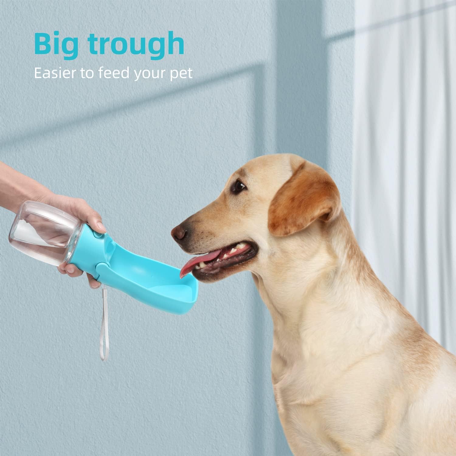 Portable Dog Small Animals Water Bottle for Walking 19 OZ or 12 OZ Pet Water Bottles for Puppy Medium Large Dogs Little Animals Water Dispenser Dog Small Animals Water Bowl - Image 6